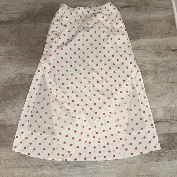 NEW J. Crew Set. Puff sleeve smocked top and skirt in white rose dot. Sizes S,M - Picture 14 of 16